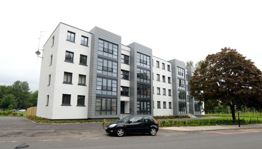 Lowther Homes flats in Pollokshaws