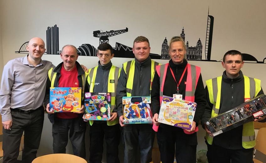 GHA team's toy bank donation