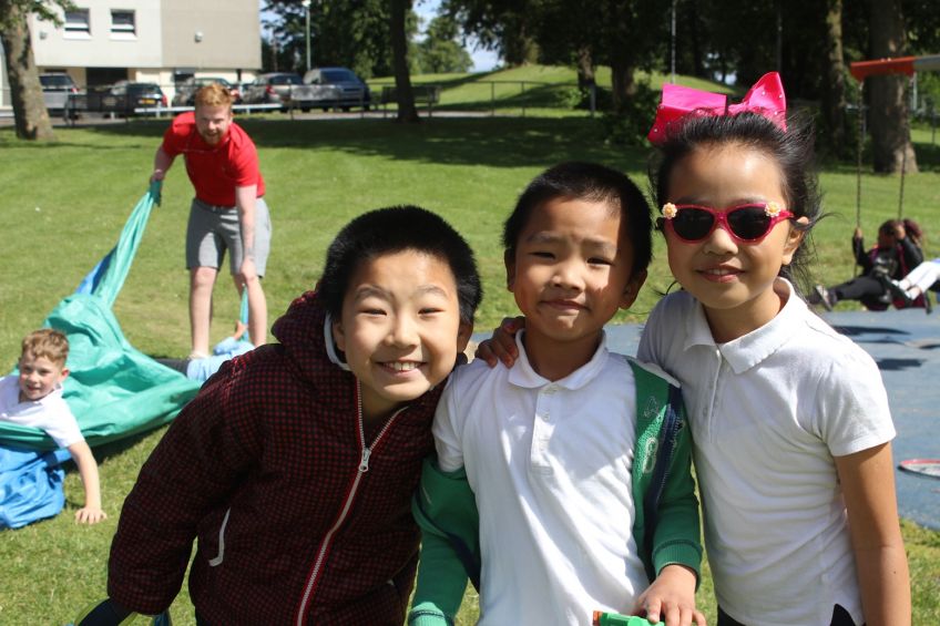 Children celebrate Eid at Kingsway