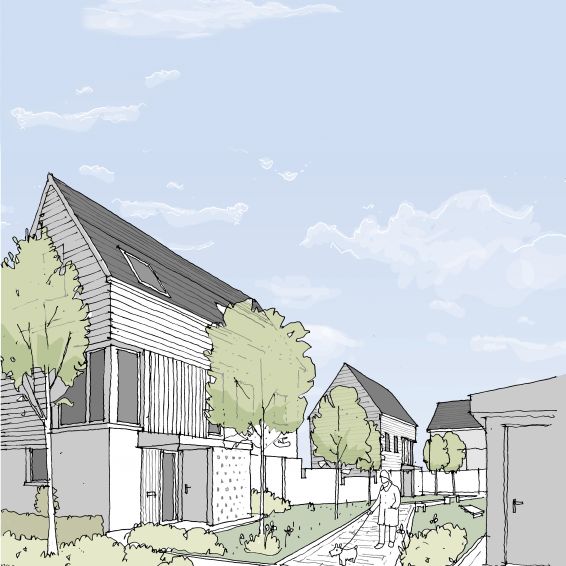 Artist's impression of the Wyndford regeneration