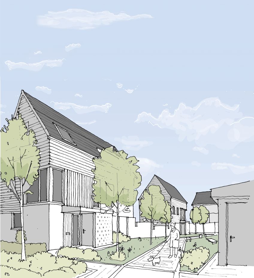 Artist's impression of the Wyndford regeneration