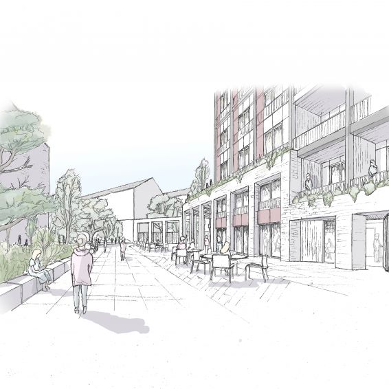 Artist impression - community hub