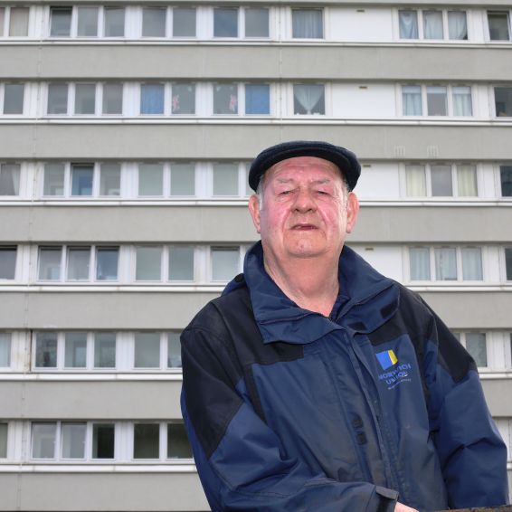 GHA tenant Roddy MacLeod at Kennishead Avenue