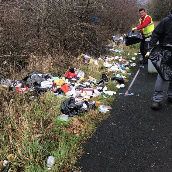 Pinmore Street clear up before