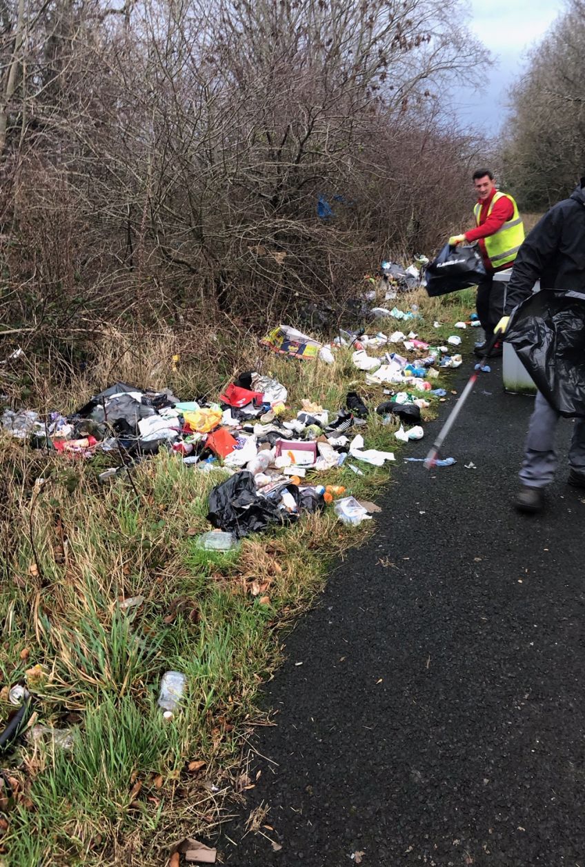 Pinmore Street clear up before