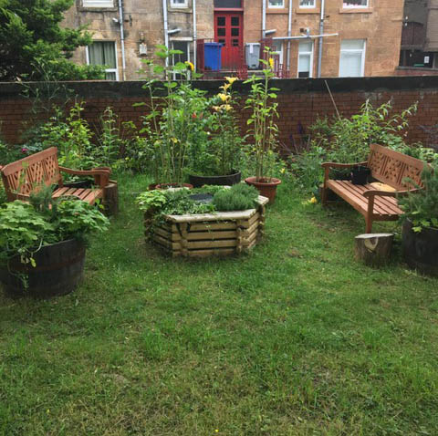 beautiful garden in dennistoun