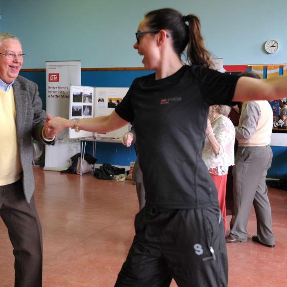 Older tenants put their best feet forward at a tea dance