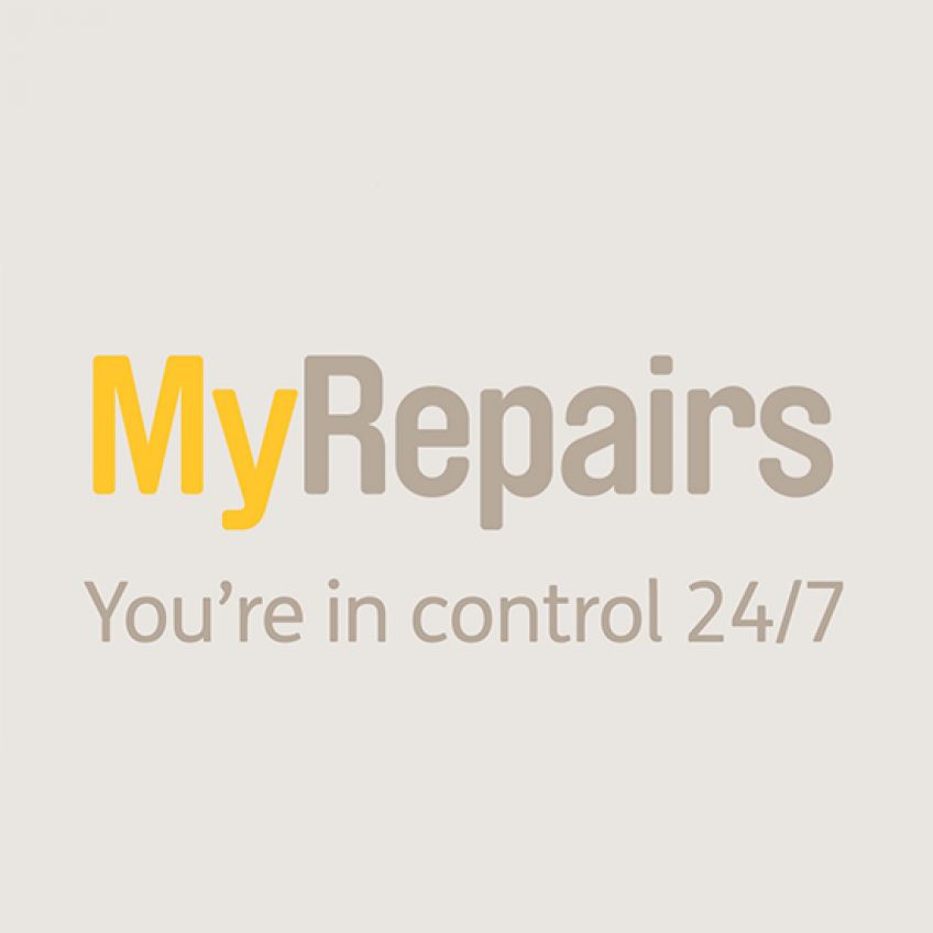 MyRepairs logo landing page