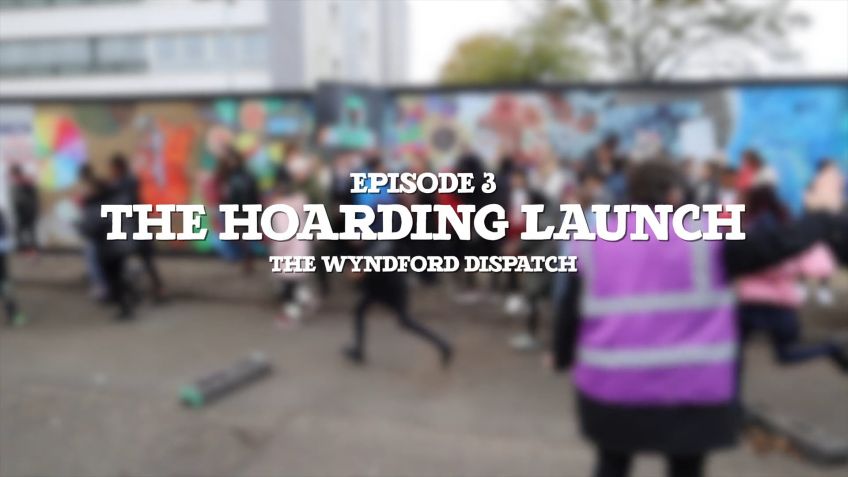 Wyndford hoardings launch