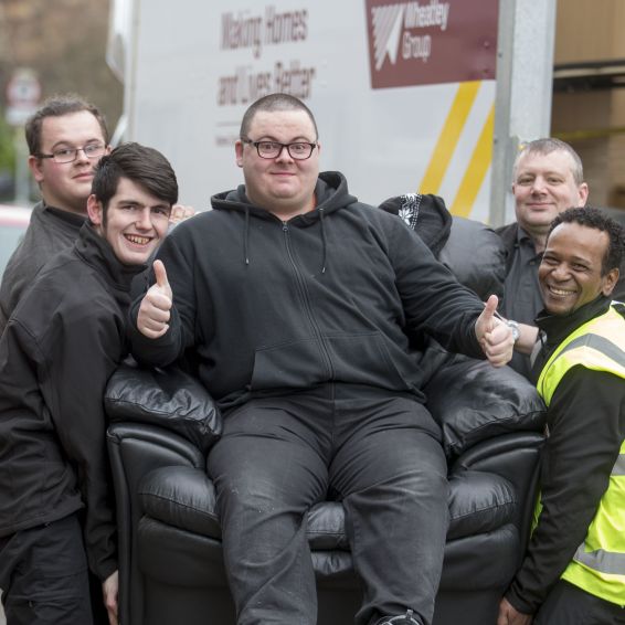 Tenant Alan Digney gets a lift from Home Comforts