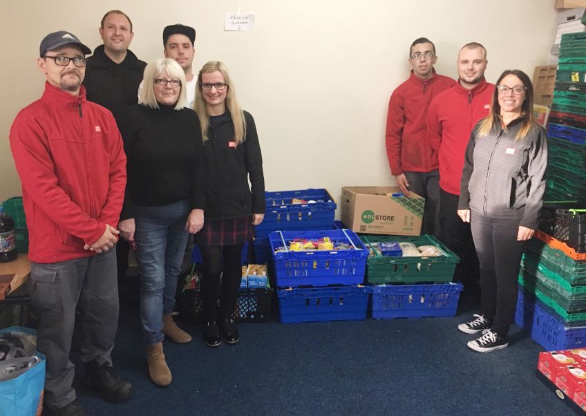 GHA staff made a collection for Drumchapel Food Bank