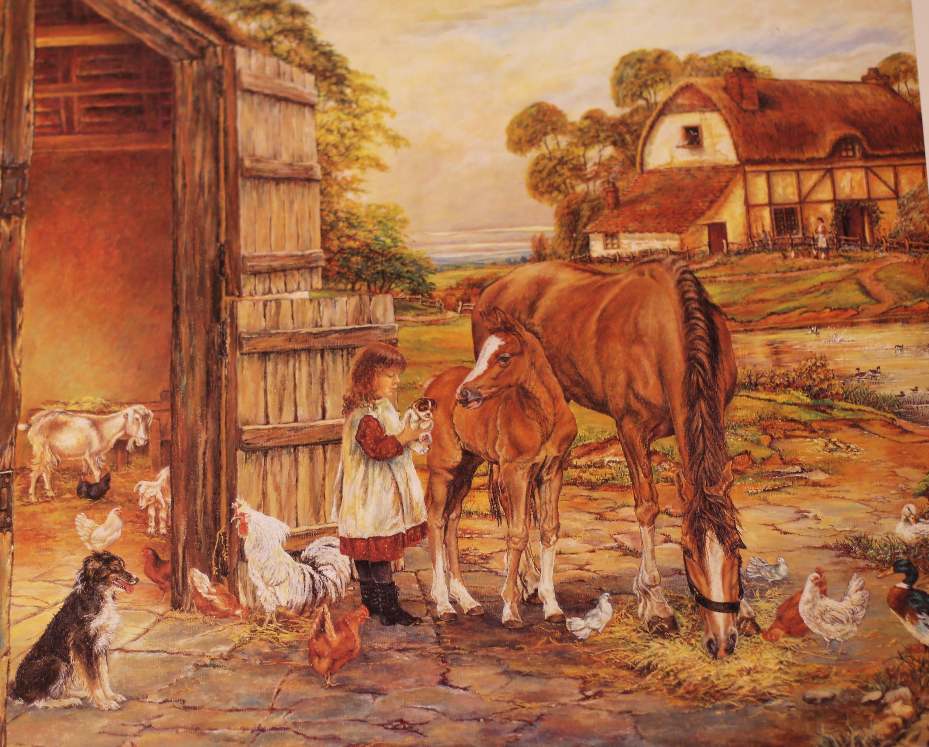 Dora farmyard painting