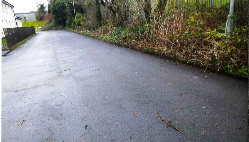 environmental teams cleared away leaves at Riddrievale Court